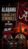 Alabama Takes Down the Seminoles Weekend !